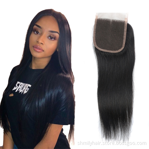 Big deal 16 18 20 22 inch Brazilian straight human hair weave,overnight shipping bundles and closure,free weave hair packs